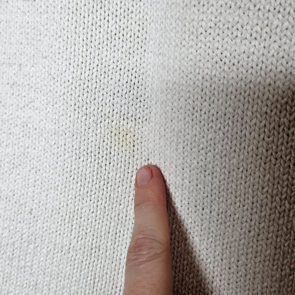 Vintage Northern Isles White Floral Button-Up Sweater‎ Vest Hand Embroidery L - Picture 4 of 9